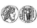 Coin of Demetrius III 95-88 BC